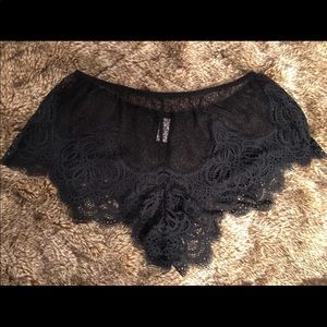 Victoria’s Secret Black Lace Shorts